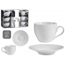 set of 6 cups and stand 420ml white