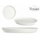 piatti tondo in porcellana bianca 22,5 cm