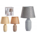 large striped ceramic lamps, 3 times assorted