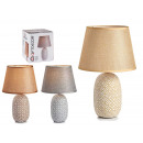 large round ceramic lamps, 3 times assorted
