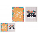 good vibes children's picture 40x50cm assorted