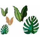 silhouette wall leaves 60cm, 2 times assorted
