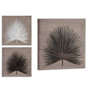 palm leaf canvas, colors 3 times assorted 30x30