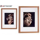 immagine assortito leone-tigre profilo bronzo 33x