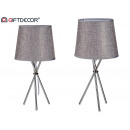 metal table lamp gray shade