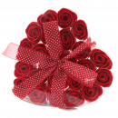  A készlet 24 szappan virág szív doboz - vörös rózs
