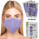 FFP2-Maske Atemschutzmaske Mundschutz Lila 10 Stüc