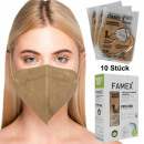 FFP2-Maske Atemschutzmaske Mundschutz Beige ...