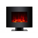  Electric fireplace with foot and curved front colo