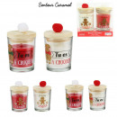 x2 pompom wooden top candle a magical Christmas, 2