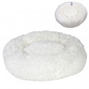 wholesale Pet supplies: round bed fluffy d60cm ecru