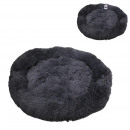 wholesale Pet supplies: round bed fluffy d95cm anthracite