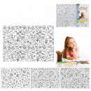 coloring table set x10, 3- times assorted