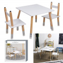 pencil table and 2 chairs