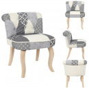 gray patchwork eleonor armchair