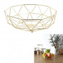 mayorista Casa y cocina: cesta de alambre forma geométrica dorada, 1 vez
