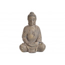 Buddha di Magnesia Grigio (B / H / D) 44x67x35cm