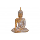 Buddha realizzato in poli oro (B / H / D) 17x24x11