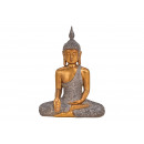 Buddha realizzato in poli marrone, oro (L / A / P)
