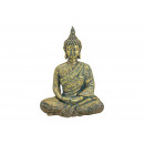 Buddha seduta in magnesia oro (L / A / P) 47x65x27