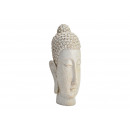 Buddha Testa poli bianca (L/A/P) 16x33x12 cm