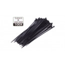 Cable ties 3.6 x 200 mm 100 pieces black