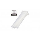 Cable ties detachable 7.6 x 300 mm 50 pieces white