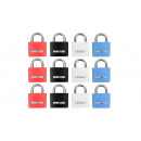 Padlock aluminium 30 mm keyed alike 3 pieces