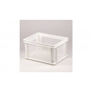 Bicycle crate plastic white 40 x 30 x 22 cm white