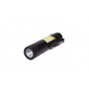 Lampe de poche LED + COB alu mini 92 x 21 mm