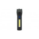 Torche tactique LED + COB rechargeable 116 mm