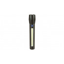 Torche tactique LED + COB rechargeable 166 mm