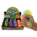 Squeeze Regenbogenball 6 cm mit Perlen, Farben 4 G