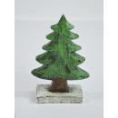 Christmas tree, on white stand, small, 8,7x4x12,7c