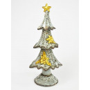 Christmas tree with golden star, large, 12x12,8x30