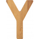 wholesale Decoration: ABC letters bamboo Y, 7x6x0.5cm