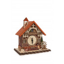 Zegar dom z muru pruskiego, 23x14x24cm