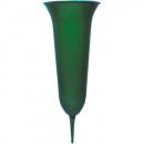 Großhandel Blumentöpfe & Vasen: Grabvase 31x12cm aus Kunststoff, Farbe Grün