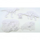Puzzle Dino 3D with 14 parts, 4- times assorted
