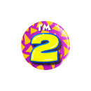Birthday badge - I'm 2