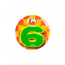 Birthday badge - I'm 6