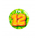 Birthday badge - I'm 12