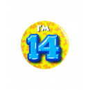 Birthday badge - I'm 14