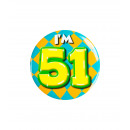 Birthday badge - I'm 51