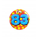 Birthday badge - I'm 83