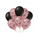Birthday balloons rose/black - 60