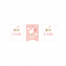 Party flag banner - New born baby girl