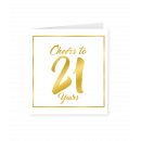 Gold white cards - 21 years