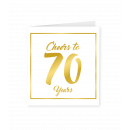 Gold white cards - 70 years