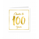 Gold white cards - 100 years